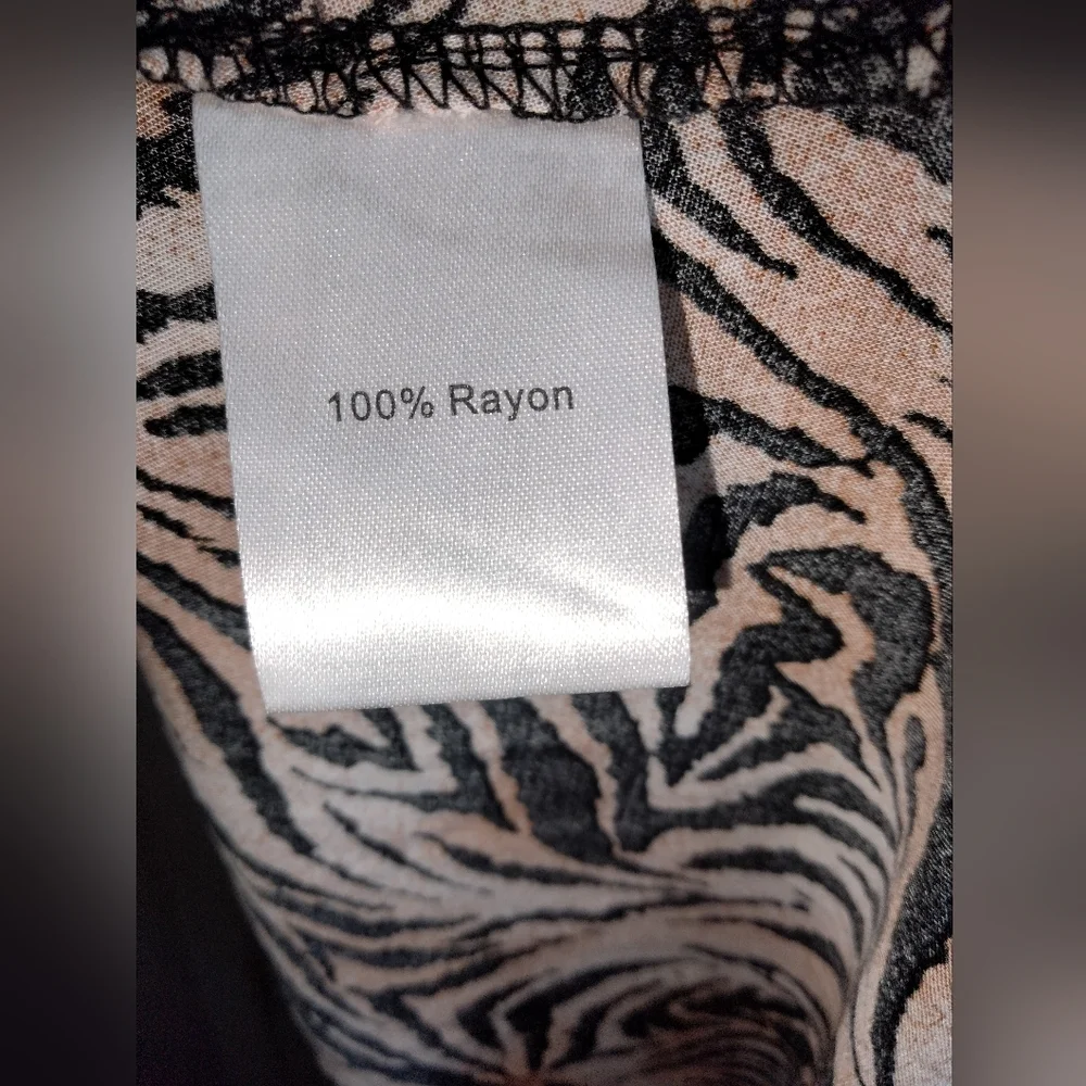 Pink Stitch (Size 6) Multicolor Animal Print Cutout Back Hi-Lo Hem Maxi Dress